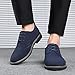 Santimon Mens Fashion Suede Leather Wingtip Oxfords Business Dress Casual Brogue Derby Shoes Navy Blue 10.5 US