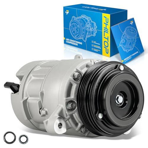 Image of PHILTOP 198333 Air Conditioner AC Compressor with Clutch for Chevy Tahoe 2015-2020,Suburban 2015-2020, GMC Yukon 2015-2020,Yukon XL 2015-2020, Cadillac Escalade 2015-2020,Escalade ESV 2015-2020