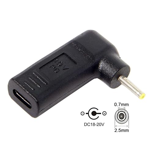 Miniatura 10 de chenyang Adaptador convertidor de disparador de emulador USB C a DC 0.157x0.051 in PD 65W