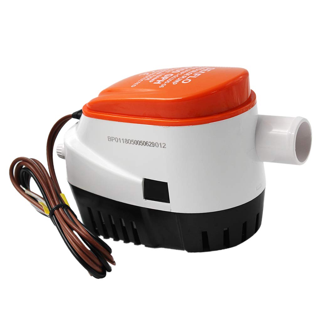 Bomba de Achique Automática B Blesiya 1100 GPH, Sumergible, Plástico, para Yates y Barcos de Pesca, 12V