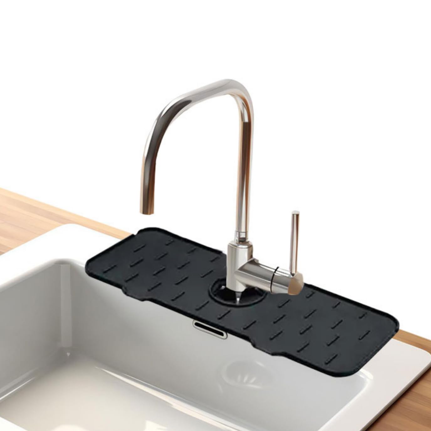 Mimoqk Spritzschutz Für Spüle - 48cm Silikon Barriere Gegen Wasserspritzer