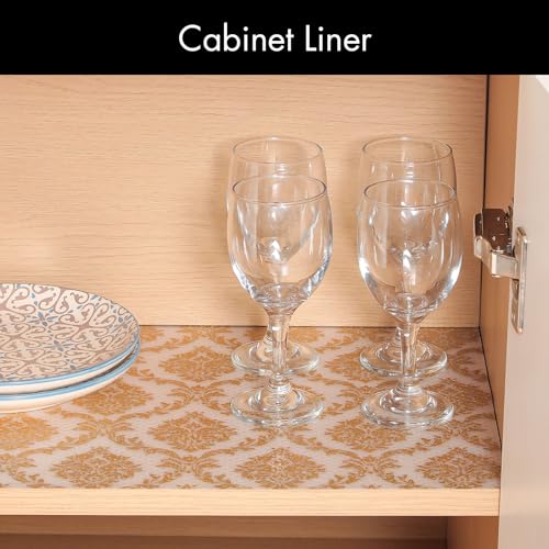 Cooyes Shelf Liner for Kitchen Cabinets – Non-Adhesive Waterproof Drawer Liner – Durable EVA Material Easy-to-Cut Shelf Paper for Refrigerator, Cupboard, Dresser with Modern Pattern — view 4