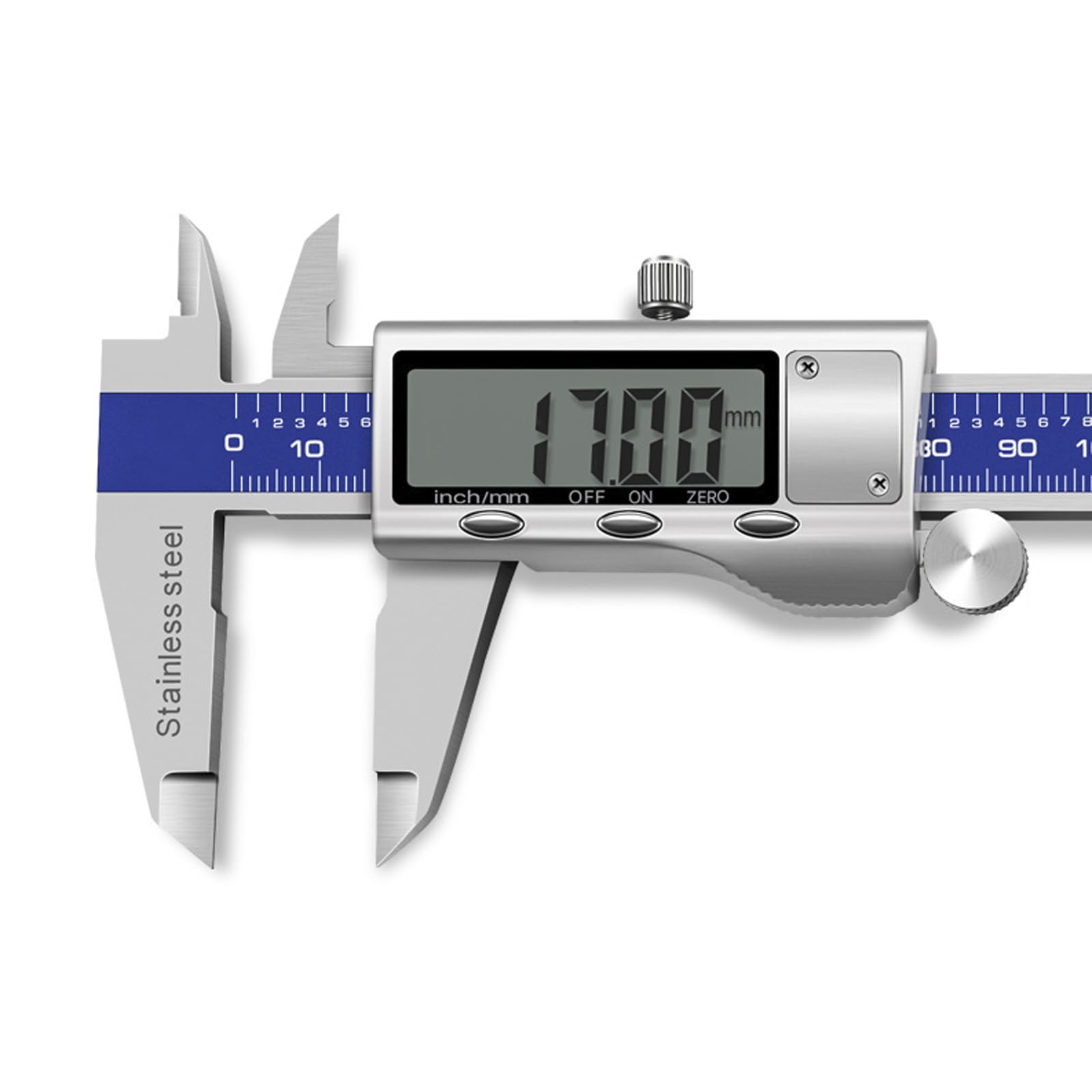 Pie de Rey Digital 150mm/6Inch, Calibre Digital Electrónica de Acero Inoxidable con Pantalla LCD, Electrónico Vernier Caliper para Mediciones Externas,Internas,Profundidad y Paso