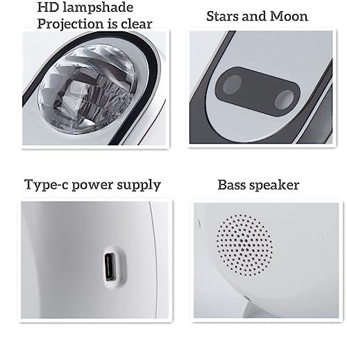 3 In 1 Star Galaxy Projector Night Light,Sound White Noise Machine,Bt Player With Remote Control,Simulated Star Light,6 Soft And Natural Sounds,For Bedroom Kids/Adults To Soothe Sleep,Holiday Gift #TOP2