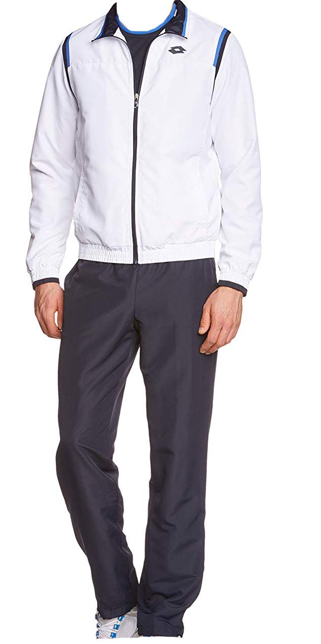 Lotto aydex – Chándal Infantil Db B Blanco, Color Blanco/Azul Marino, tamaño Medium
