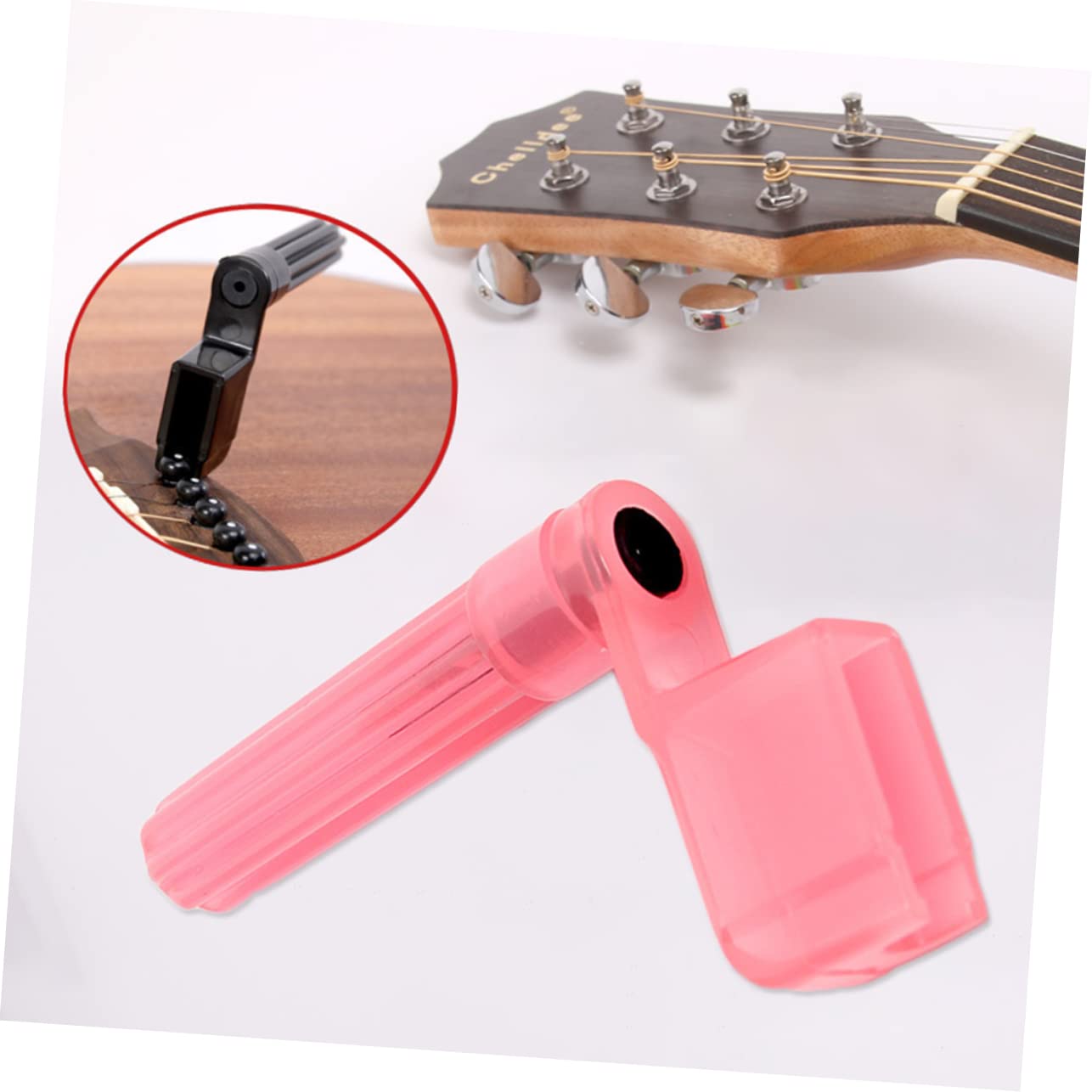 Avvolgitore Per Corda Chitarra Con Tiratore - Accessorio In Plastica Per Ponte