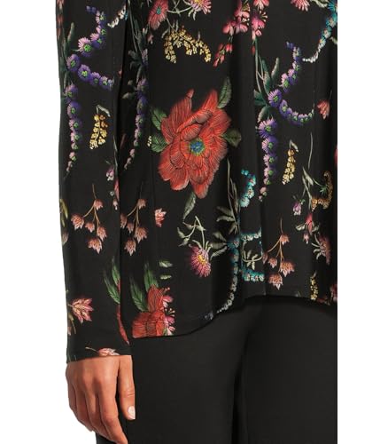 Johnny Was Women's The Janie Favorite Long Sleeve Crew Neck Swing Tee4