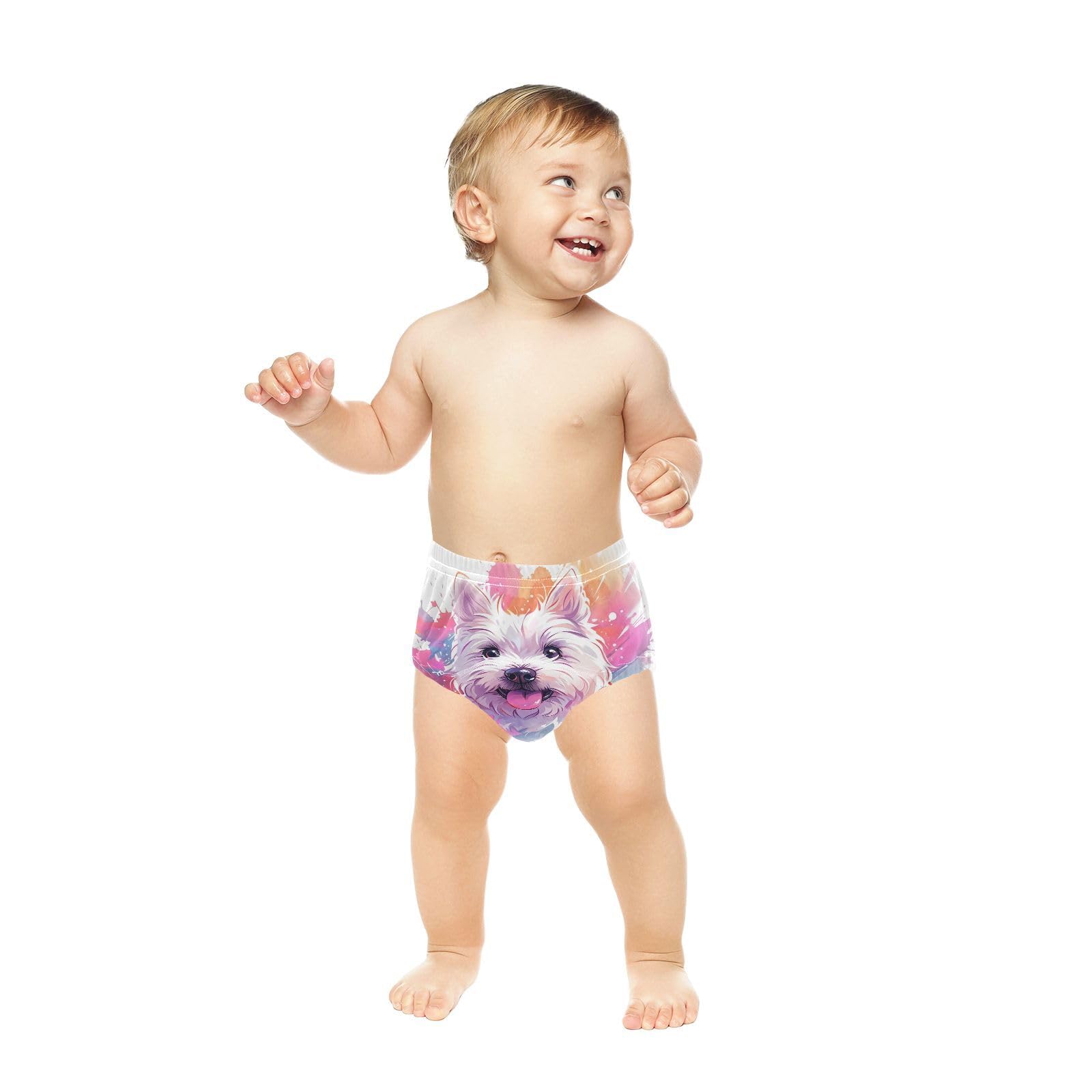 Coikll Westie Dog Head Toddler Training Underwear Waterproof Baby Pee Pants -2T