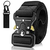 👖【Praktische Rigger Gürtel】 - Der prägnante und elegante Bund eignet sich für alle Arten von Overalls, Freizeithosen, taktischen Hosen und Outdoor-Hosen sowie für Outdoor-Anwendungen wie nach außen gebundene Trainings wie Klettern im Freien, Taktik und sofortiges Ablegen. Der Starker Gürtel. Jede Waffe oder Überlebensausrüstung kann getragen werden, und Leder und kleine Taschen können auch für Übungen im Freien getragen werden.