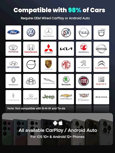 Image of 4-in-1 Wireless CarPlay Adapter for Streaming Netflix /YouTube /TikTok /TF Card, 2026 Magic Video AI Box & Android Auto Dongle [Dual Band WiFi, Autolink Pro] Plug & Play, Fits for OEM Wired Car Play Car
