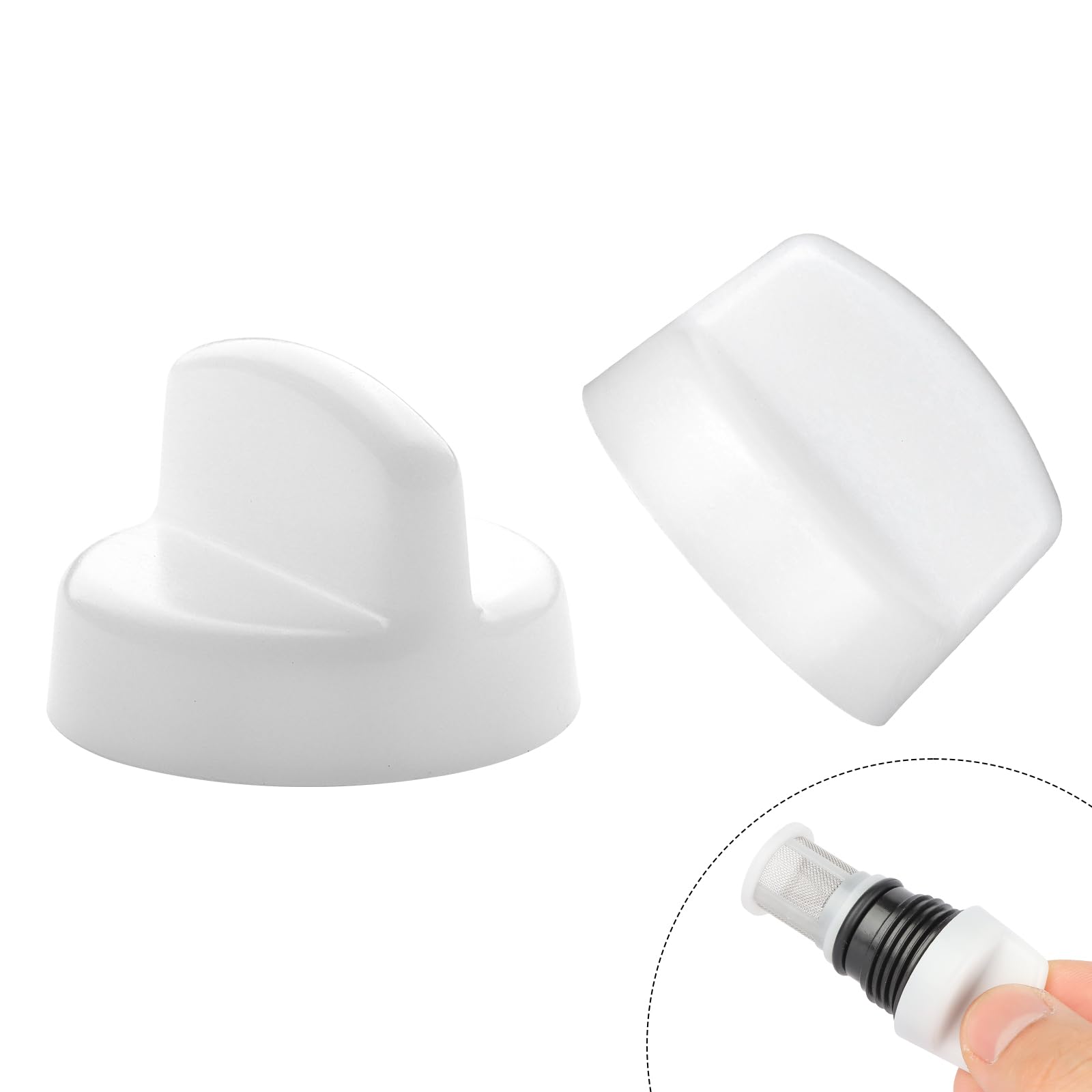 Herramienta de extracción de filtro para calentador de agua sin tanque H98 510 S, perilla de extracción, paquete de 2, color blanco