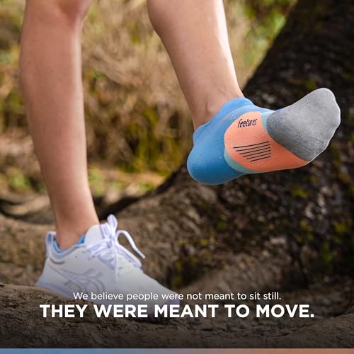 Image of Feetures Elite Light Cushion No Show Tab Sock Wave