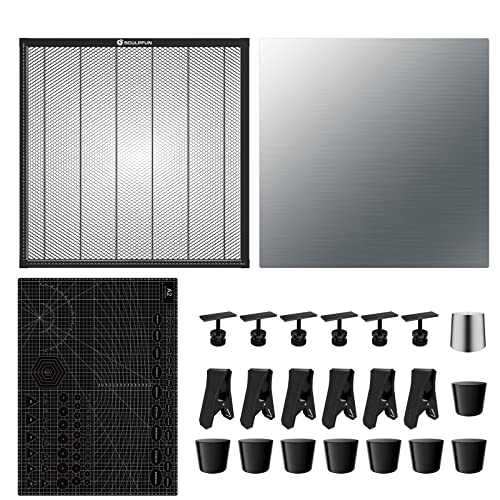 Sculpfun Laser Honeycomb 600 X 600 Mm, Mesa De Panal Láser Para Máquina De Grabado Láser Y Cortador Láser Con 6 Pinzas De Metal En Forma De T 6 Pinzas De Metal Fuertes Sculpfun Laser Honeycomb 600 X 600 Mm, Mesa De Panal Láser Para Máquina De Grabado Láser Y Cortador Láser Con 6 Pinzas De Metal En Forma De T 6 Pinzas De Metal Fuertes