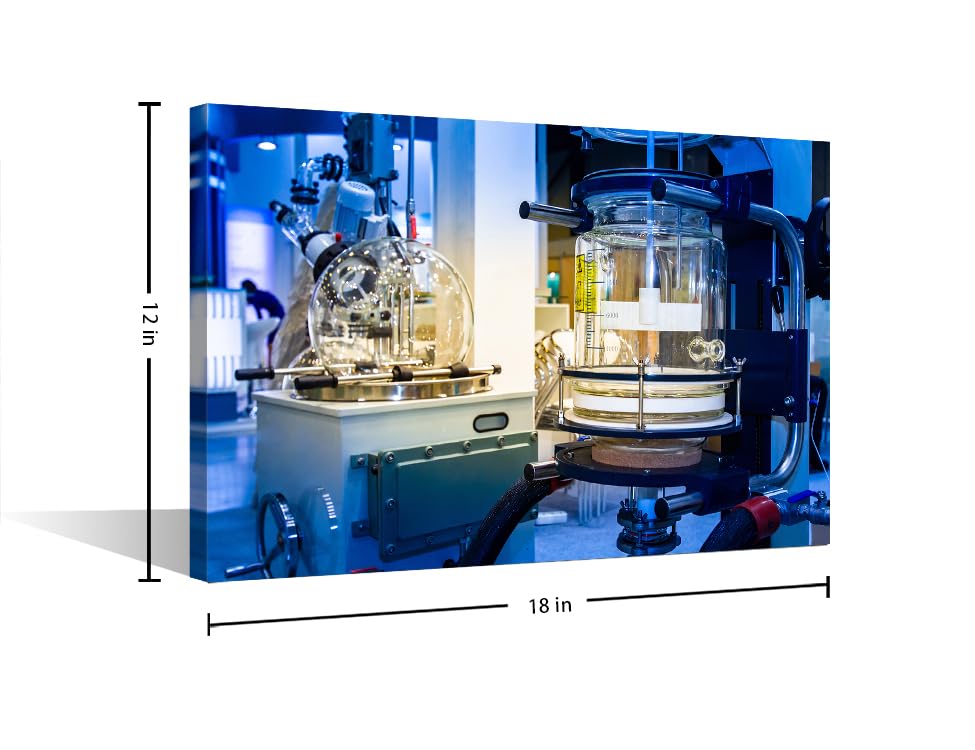Image of TUMOVO 1 Pieces Medical Poster Canvas Wall Art Clinical Laboratory Artwork Bathroom Decor Wall Art Medical Examination Print on Canvas Stretched and Framed Ready to Hang (12 inch Wx18 H)