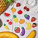 15 Pieces Fruit Fridge Magnets Vegetable Refrigerator Magnets Fruit Whiteboard Magnetic Stickers for Home Decoration