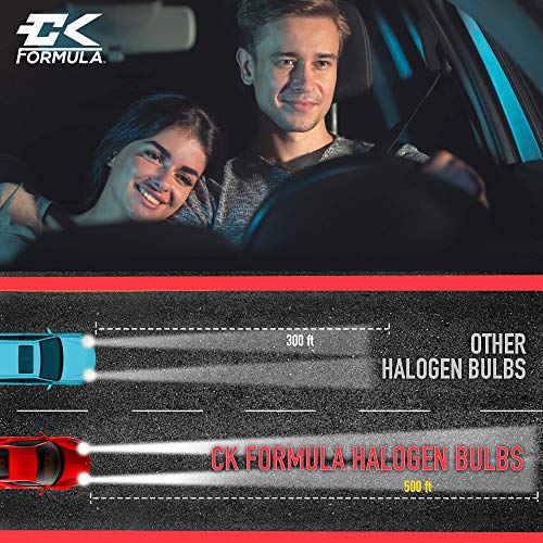 Ck Formula 9007/Hb5 Halogen High And Low Beam Headlight Bulb 5000K 12V 65W/55W Super White Auto Light Headlamps Replacement, 2 Bulbs #TOP2