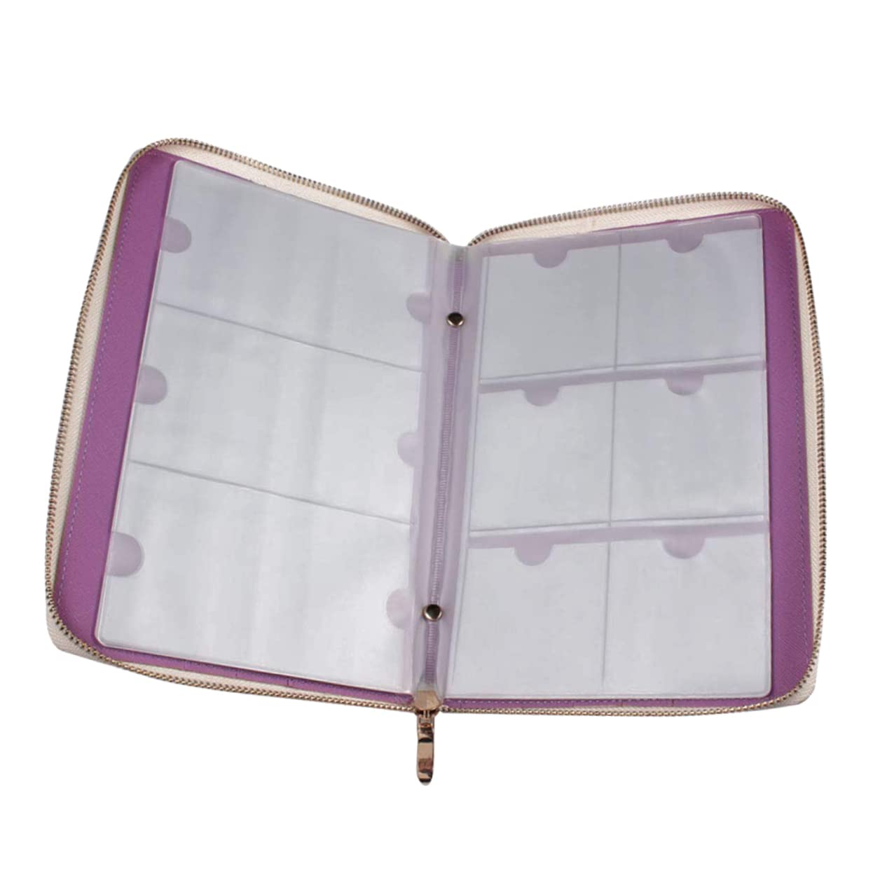 minkissy 1Pc Nail Art Stencil Card Holder Nail Stamp Nail Resto Stand Nail Art Stamp Card Binder Stamping Plate Case Template Holder Case Alloy Storage Bag For Nail Template Cards Bolsa
