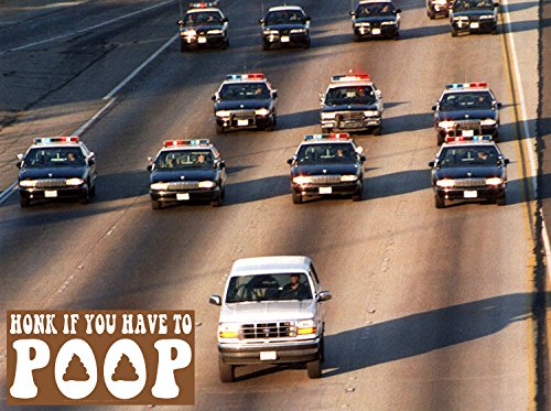 Honk If You Have To Poop Prank Bumper Sticker 10 Pack By Witty Yeti. Play A Funny Practical Joke On Your Friends With The Number 2 Most Offensive Window Decal. Hilarious Driving Gag Gift & Car Novelty #TOP4