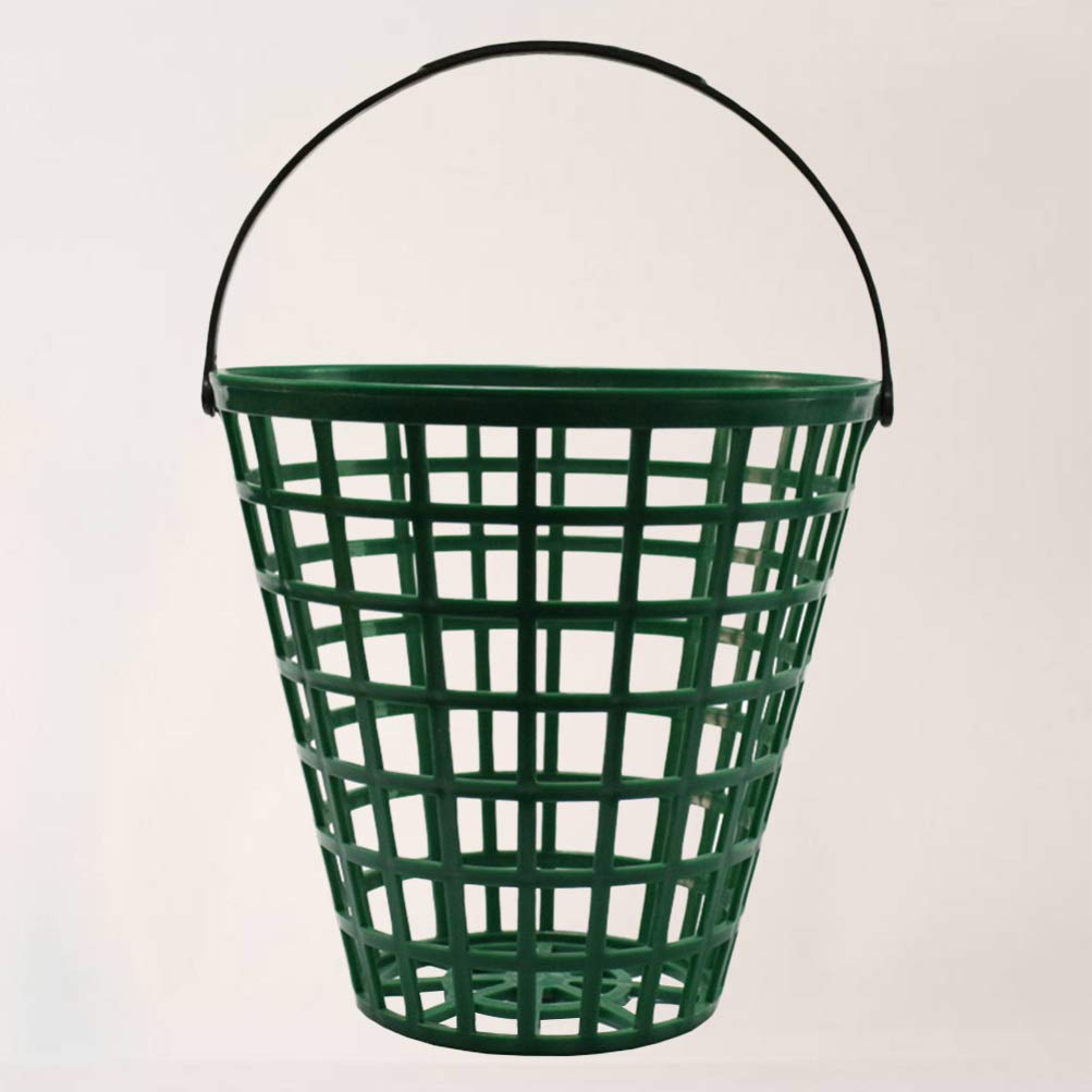 JOEBO Cestini per palline da golf, secchielli per il trasporto, contenitore con manico per sport all'aria aperta (verde, 20 x 15 cm) (colore: verde, dimensioni: 25 x 25 cm