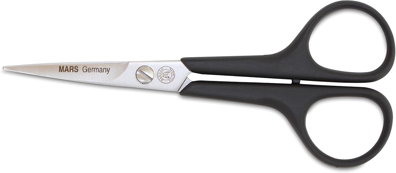 Mars Professional Stainless Steel Hair Grooming Scissors Shears, Nylon Handles, 5" Length