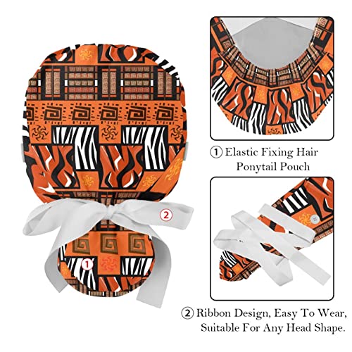 Chapeaux de travail imprimé de style africain coloré JDEZ casquettes légères - 4