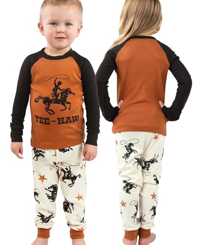 Lazy One Warm Long-Sleeve PJ Sets for Girls and Boys, Funny Kids' Pajama Sets, Cozy, Comfy3