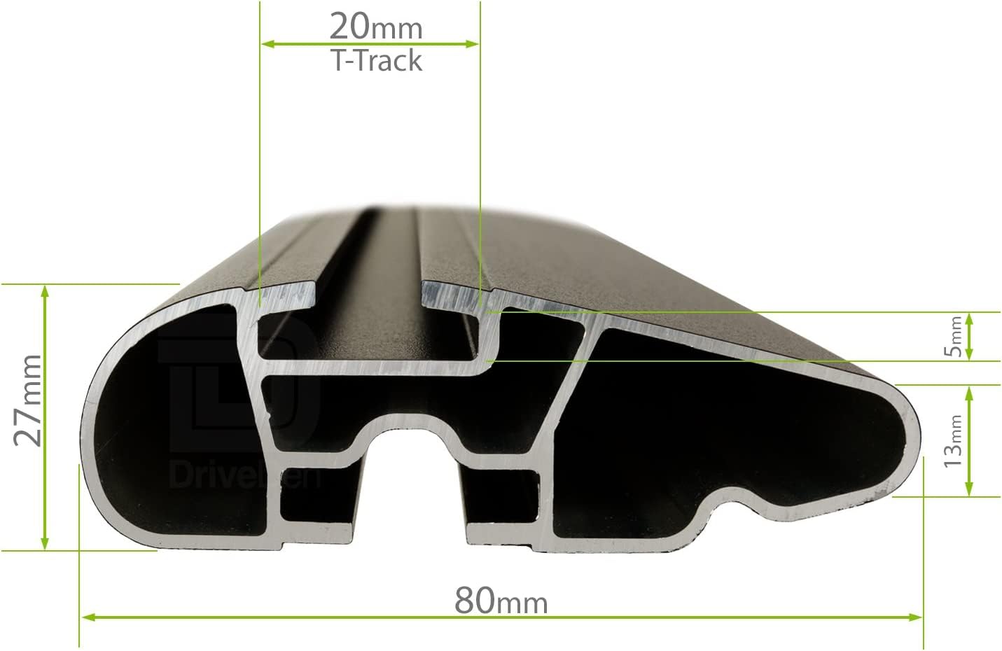 Farad - Barre portatutto Aerodynamic Black in alluminio con kit Hilo compatibile con RENAULT AUSTRAL 5 porte anno dal 2022 in poi con corrimano basso ( railing integrati