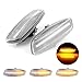 NO LOGO XW-Turn Signal, Ruotare Dynamic LED indicatore Laterale della Luce di Segnale sequenziale Lampeggiatore for Peugeot 308 207 3008 5008 for Citroen C4 C3 C5 DS3 DS4 (Color : Transparent Shell)
