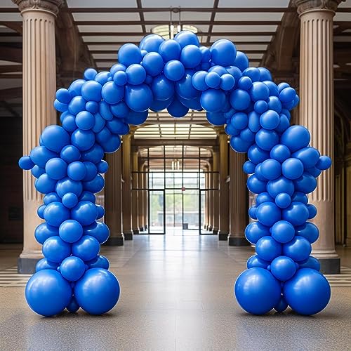 Image of KBZVNAF Royal Blue Latex Party Balloons 50 Pack 12 inch | Blue Helium Matte Balloons for Birthday Wedding Baby Shower Graduation Gender Reveal Party Decorations