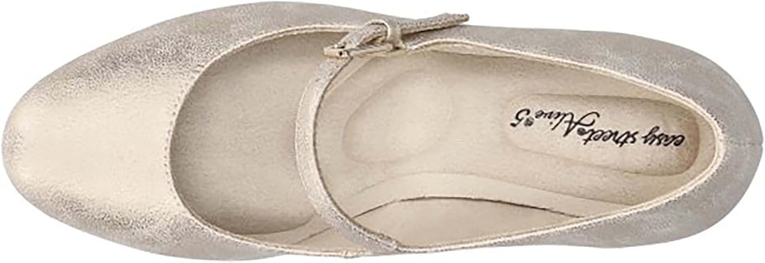 Easy Street Women's Zest Pump, Soft Gold, 7.5 Narrow - Image 2