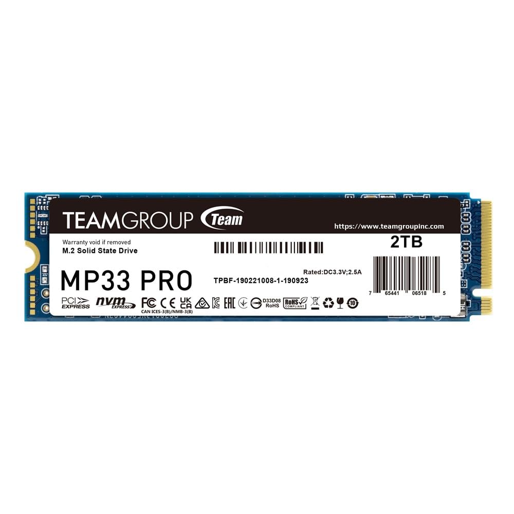 ★新品未開封！Team MP33PRO M.2SSD・ PCIEGEN3・2TB Amazon.com: TEAMGROUP MP33 PRO 2TB NVMe Internal SSD: 1.3