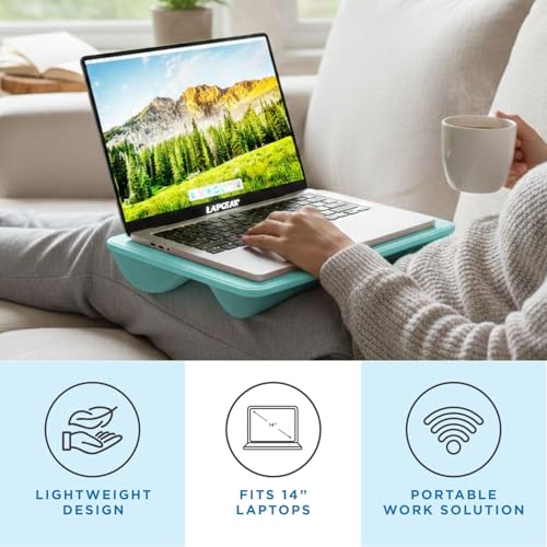 LapGear Compact Lap Desk - Aqua Sky - Fits Up to 13.3 Inch Laptops - Style No. 43109 by LapGear - Image 2