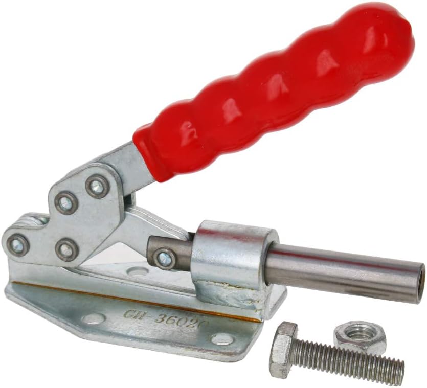 Utoolmart Adjustable Toggle Clamp, Pull Button Quick Release Push Pull Action Toggle Clamp 397 Lbs Capacity High Carbon Steel GH-36020 Toggle Clamp 2 Pcs