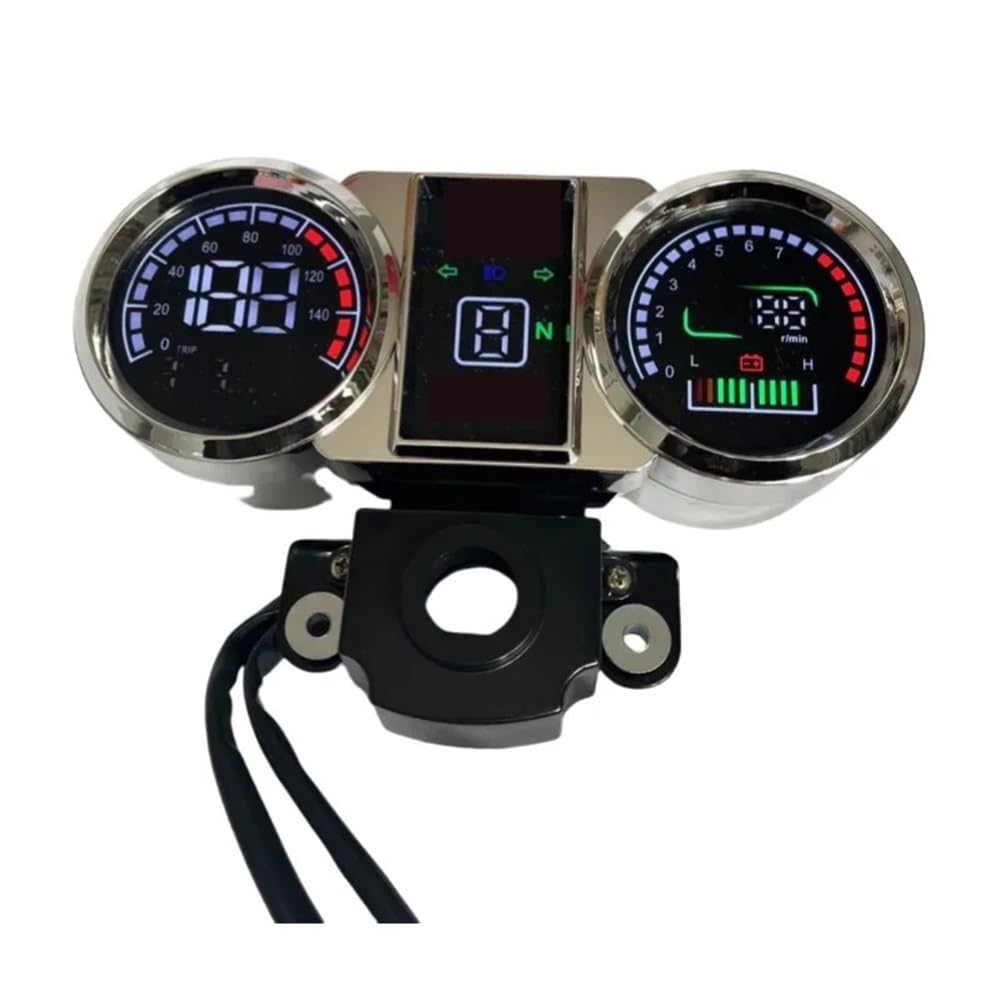 odometer compteur Compteur moto tableau bord numérique LED tachymètre RPM accessoires pour moteur brillant pour CM125