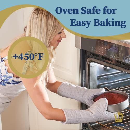 Textured Aluminum 8X8 In Round Cake Pan By Ultra Cuisine – Durable, Oven-Safe, Warp-Resistant, Easy Clean For Cooking And Baking #TOP5