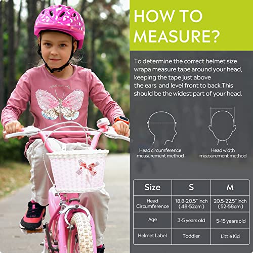 Outdoormaster Kids Bike Helmet - From Toddler To Youth Sizes - Adjustable Safety Unicorn Helmet For Children (Age 3-15), 14 Vents For Multi-Sport - Rainbow Unicorn, S #TOP5