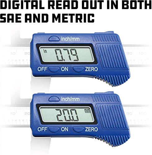 Image of Digital Caliper, 6 inch Micrometer with Large LCD Screen, Inch and Millimeter Conversion Vernier, Measuring Tool With Case