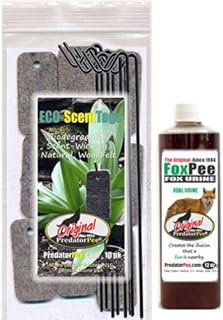 Sponsored Ad - PredatorPee Original Fox Urine -Territorial Marking Scent-12oz Bottle Combo with ScentTags