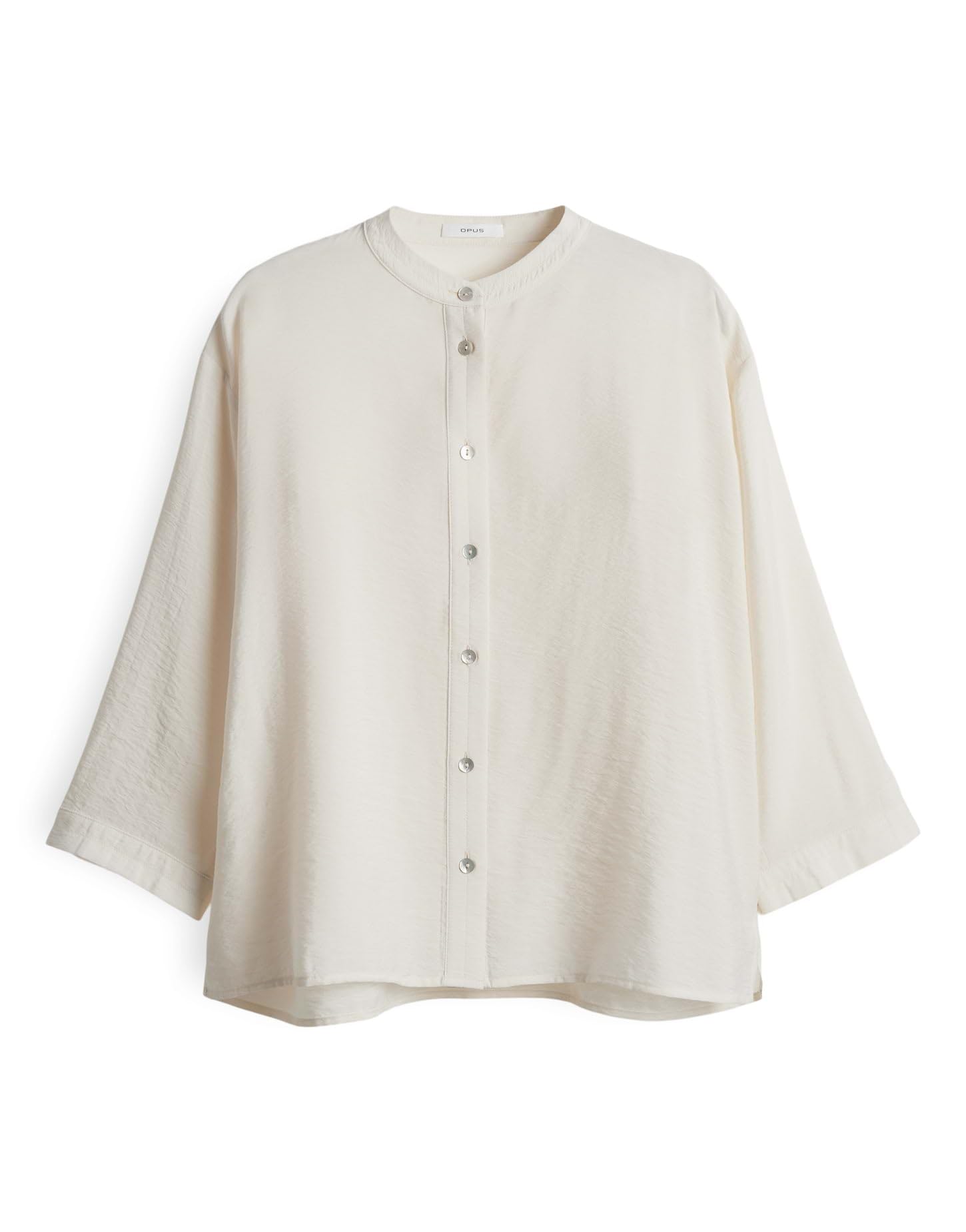 OPUS Damen Dreiviertelarmbluse | FANARI Loose Bluse aus nachhaltigem Viskosemix Natural Glaze