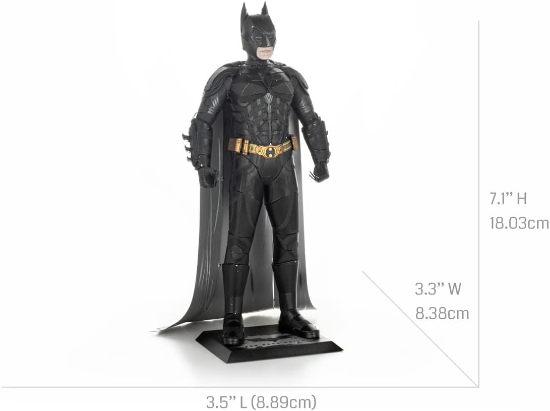 Metal Earth Premium Series Batman The Dark Knight 3D Metal Model Kit Fascinations Bundle with Tweezers