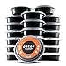 Pakkon Durable Round Bento Lunch Box / Containers With Clear Lid / Japanese Bento Box / Food Storage Container Set / Leak proof / Freezer Safe / Dishwasher Safe / BPA Free / 24 ounce [20 pk]