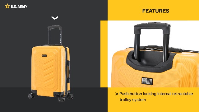 Amazon.com | US ARMY Fox 20 inch Carry-On Hardside Luggage with Amazon.com | US ARMY Fox 20 inch Carry-On Hardside Luggage with