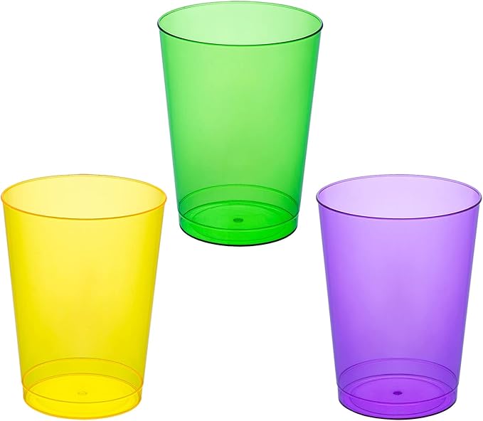 Party Essentials Hard Plastic Party Cups/Tumblers, 10Ounce