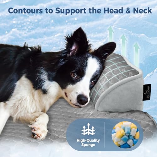 Image of Medium Dog Cooling Bed for Sofa, 35x31 Inch Pets Couch Cover Mat