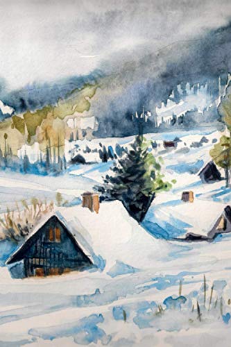 Image of Notebook: watercolour winter in the countryside