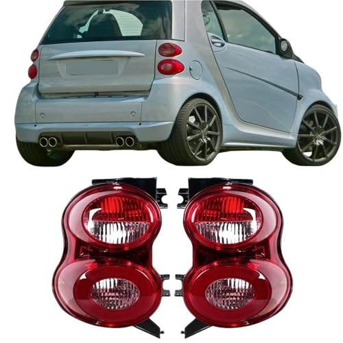 Couvercle de feu arrière de voiture boîtier de rechange pour Smart 451