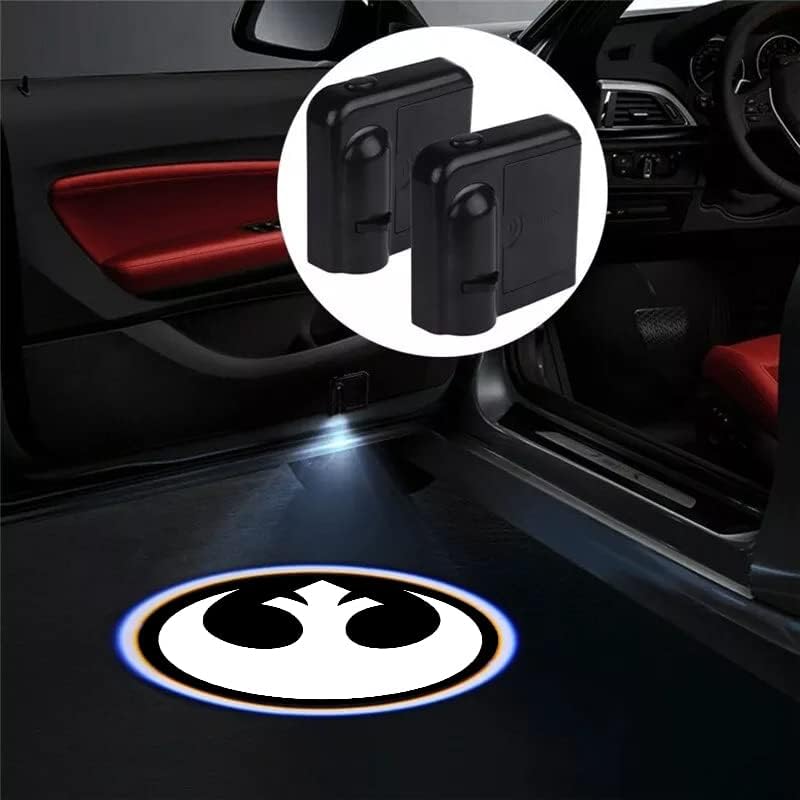 Miniatura 7 de 2 luces magnéticas 3D para puerta de automóvil con logotipo de bienvenida LED, lámpara de proyección de luz fantasma, se adapta a todos los modelos