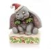 Disney Traditions by Jim Shore Christmas Dumbo Stone Resin Figurine, 5"