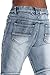 VICTORIOUS Men's Distressed Biker Twill Denim Joggers Pants JG870 - Light Indigo - 3X-Large - E15D