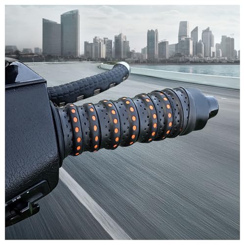 2PCS 3.6Ft Wrap-Around Motorcycle Grips,Anti-Slip Motorcycle Handlebar Grips with Air Vent Holes,Universal & Shock-Absorbing Dirt Bike Accessories for Motorcycles & Bikes